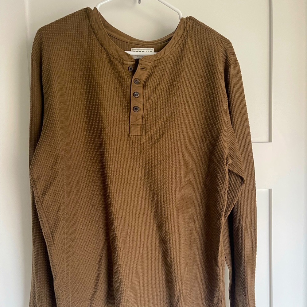 Tecovas Waffle Henley - medium